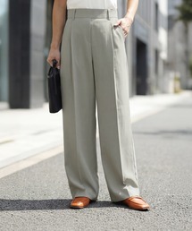 サラッと涼感ストレートタックパンツ68cm