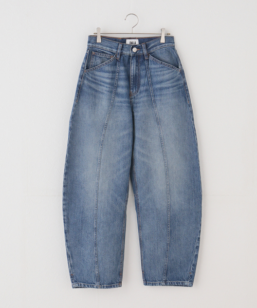 JOURNAL STANDARD（ジャーナルスタンダード）の「【DALA / ダラ】 LIDO ANKLE JEAN W/SEAM BEIGE PATCH（デニムパンツ・レディース・ブルー・26/25/24）」の4枚目の写真