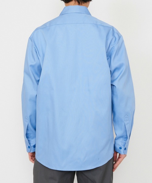 Dickies(ディッキーズ)の「Dickies/ディッキーズ ライト ワークシャツ 長袖 (Japan fit)(シャツ/ブラウス・メンズ・ヘザーグレー/ブラック/ライトベージュ・MEDIUM/LARGE)」の10枚目の写真
