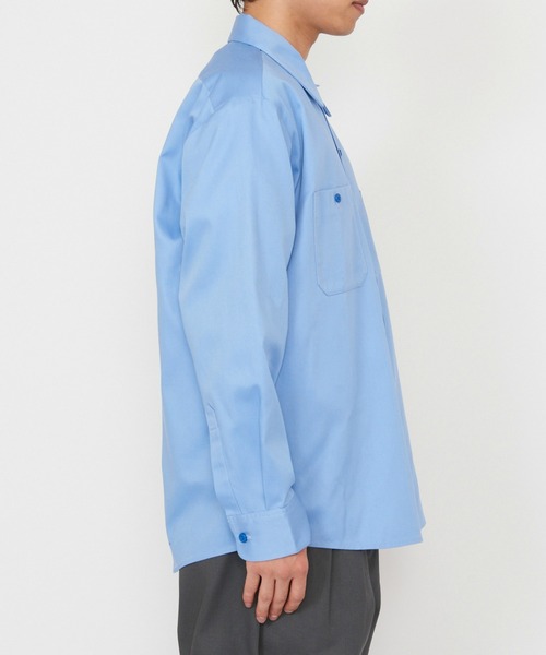 Dickies(ディッキーズ)の「Dickies/ディッキーズ ライト ワークシャツ 長袖 (Japan fit)(シャツ/ブラウス・メンズ・ヘザーグレー/ブラック/ライトベージュ・MEDIUM/LARGE)」の11枚目の写真