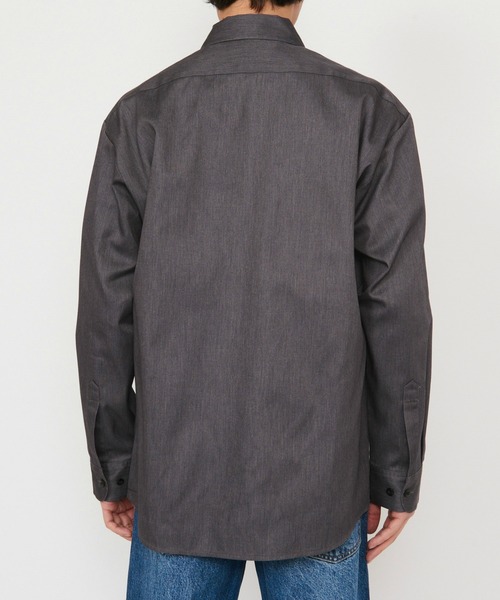 Dickies(ディッキーズ)の「Dickies/ディッキーズ ライト ワークシャツ 長袖 (Japan fit)(シャツ/ブラウス・メンズ・ヘザーグレー/ブラック/ライトベージュ・MEDIUM/LARGE)」の19枚目の写真