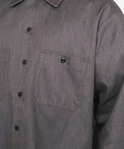 Dickies(ディッキーズ)の「Dickies/ディッキーズ ライト ワークシャツ 長袖 (Japan fit)(シャツ/ブラウス・メンズ・ヘザーグレー/ブラック/ライトベージュ・MEDIUM/LARGE)」の22枚目の写真