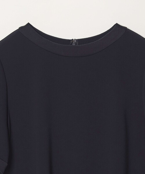 Steven Alan(スティーブンアラン)の「<Steven Alan>バックサテン ジョーゼット ショートスリーブ ブラウス(シャツ/ブラウス・レディース・ネイビー/ライトグレー・FREE)」の18枚目の写真