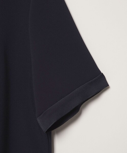 Steven Alan(スティーブンアラン)の「<Steven Alan>バックサテン ジョーゼット ショートスリーブ ブラウス(シャツ/ブラウス・レディース・ネイビー/ライトグレー・FREE)」の19枚目の写真