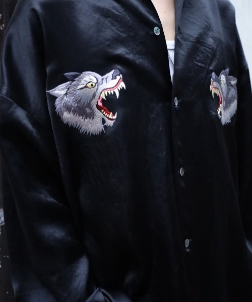 ROYAL FLASH（ロイヤルフラッシュ）の「el_conductorh/コンダクター/別注刺繍スカシャツ（シャツ/ブラウス・メンズ・ブラック・2/4）」の5枚目の写真