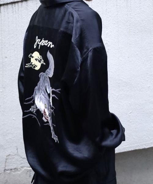 ROYAL FLASH（ロイヤルフラッシュ）の「el_conductorh/コンダクター/別注刺繍スカシャツ（シャツ/ブラウス・メンズ・ブラック・2/4）」の6枚目の写真
