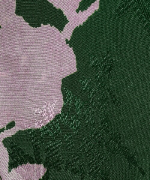NE QUITTEZ PAS!(ヌキテパ)の「ne Quittez pas Shantoon Jacquard ワンピース(シャツワンピース・レディース・ダークグリーン/アイボリー・S)」の14枚目の写真