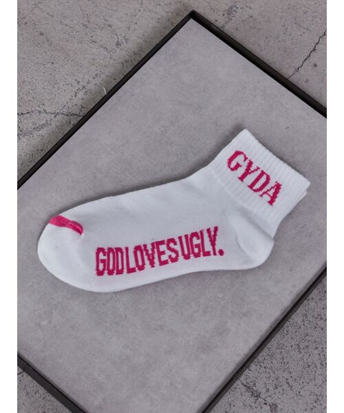 GYDA(ジェイダ)の「GYDA SOX(ソックス/靴下・レディース・ピンク/その他3/ブラック/グレー/オフホワイト・FREE)」の5枚目の写真