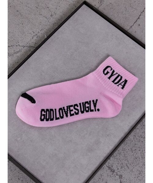 GYDA(ジェイダ)の「GYDA SOX(ソックス/靴下・レディース・ピンク/その他3/ブラック/グレー/オフホワイト・FREE)」の4枚目の写真