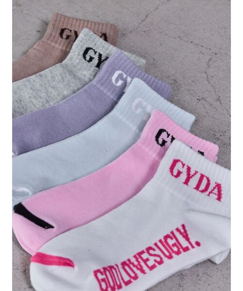 GYDA(ジェイダ)の「GYDA SOX(ソックス/靴下・レディース・ピンク/その他3/ブラック/グレー/オフホワイト・FREE)」の9枚目の写真