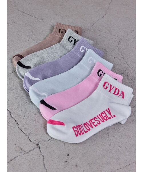 GYDA(ジェイダ)の「GYDA SOX(ソックス/靴下・レディース・ピンク/その他3/ブラック/グレー/オフホワイト・FREE)」の11枚目の写真