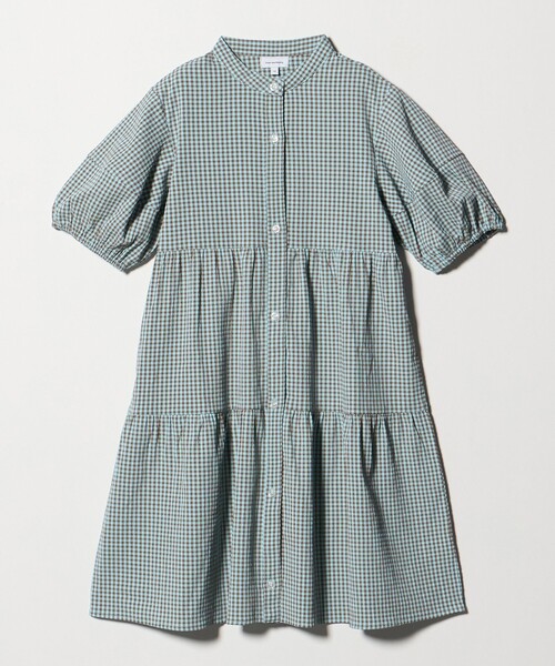 green label relaxing(グリーンレーベルリラクシング)の「チェック ワンピース / キッズ 140cm-160cm(ワンピース・キッズ・ネイビー/ライトブルー・160cm/150cm/140cm)」の2枚目の写真