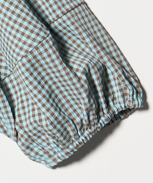green label relaxing(グリーンレーベルリラクシング)の「チェック ワンピース / キッズ 140cm-160cm(ワンピース・キッズ・ネイビー/ライトブルー・160cm/150cm/140cm)」の6枚目の写真