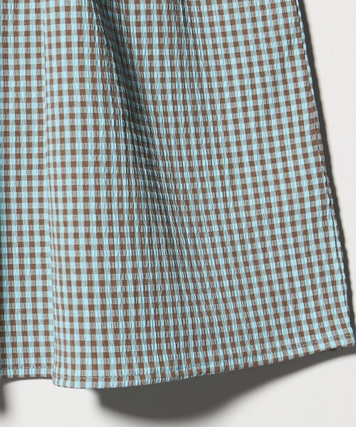green label relaxing(グリーンレーベルリラクシング)の「チェック ワンピース / キッズ 140cm-160cm(ワンピース・キッズ・ネイビー/ライトブルー・160cm/150cm/140cm)」の7枚目の写真