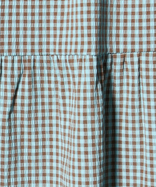 green label relaxing(グリーンレーベルリラクシング)の「チェック ワンピース / キッズ 140cm-160cm(ワンピース・キッズ・ネイビー/ライトブルー・160cm/150cm/140cm)」の10枚目の写真