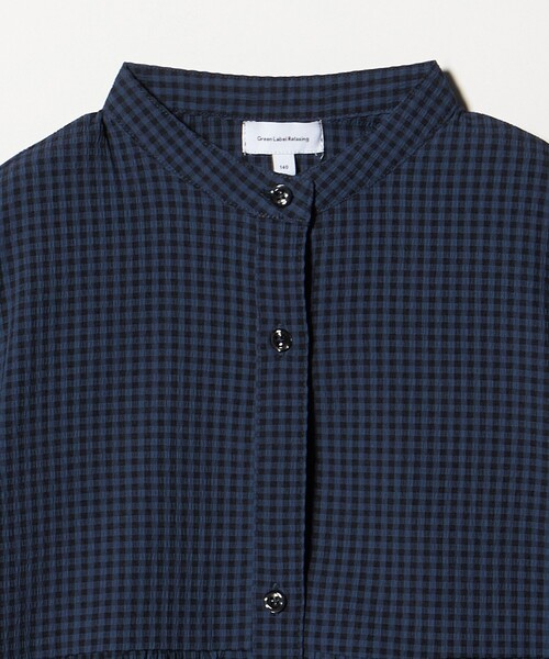 green label relaxing(グリーンレーベルリラクシング)の「チェック ワンピース / キッズ 140cm-160cm(ワンピース・キッズ・ネイビー/ライトブルー・160cm/150cm/140cm)」の11枚目の写真