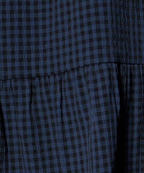 green label relaxing(グリーンレーベルリラクシング)の「チェック ワンピース / キッズ 140cm-160cm(ワンピース・キッズ・ネイビー/ライトブルー・160cm/150cm/140cm)」の12枚目の写真