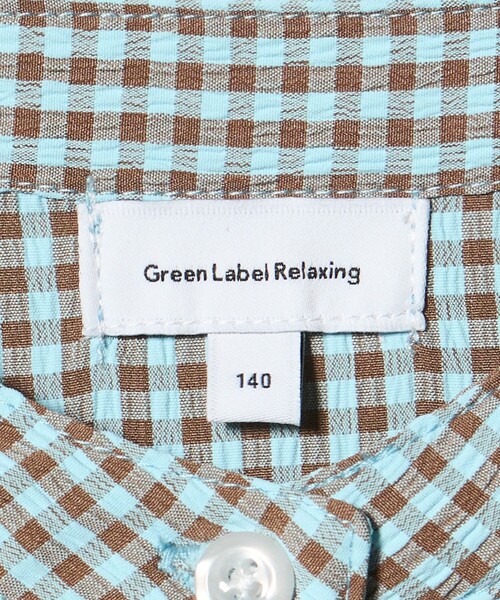 green label relaxing(グリーンレーベルリラクシング)の「チェック ワンピース / キッズ 140cm-160cm(ワンピース・キッズ・ネイビー/ライトブルー・160cm/150cm/140cm)」の13枚目の写真