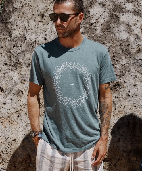 RVCA(ルーカ)の「RVCA メンズ BRYCE LEI SS Tシャツ 【2026年夏モデル】(Tシャツ/カットソー・メンズ・オフホワイト/ブルー系その他・SMALL/MEDIUM/LARGE/X-LARGE)」の7枚目の写真