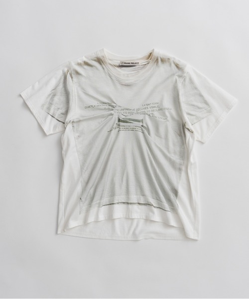 PRANK PROJECT(プランクプロジェクト)の「フェイクプリントランダムタックTEE / Fake Print Random Tack T-Shirt(Tシャツ/カットソー・レディース・ピンク/ホワイト・FREE)」の15枚目の写真