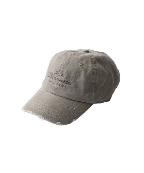 NineMicrophones(ナインマイクロフォンズ)の「DISTRESSED CAP-ALTERATION-(キャップ・メンズ・ベージュ/ブラック・FREE)」の5枚目の写真