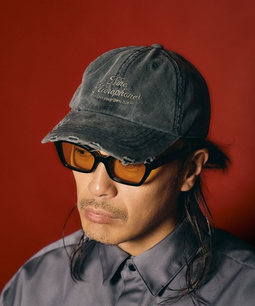 NineMicrophones(ナインマイクロフォンズ)の「DISTRESSED CAP-ALTERATION-(キャップ・メンズ・ベージュ/ブラック・FREE)」の13枚目の写真