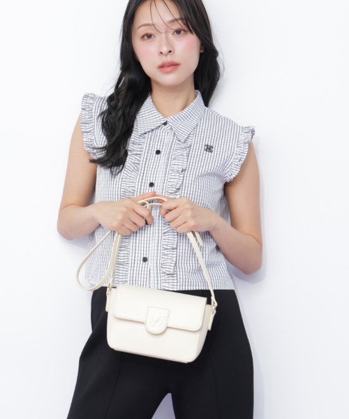 JILL by JILL STUART(ジルバイジルスチュアート)の「Noble J フラップバッグ(ショルダーバッグ・レディース・ブラック/ベージュ系その他/イエロー・FREE)」の20枚目の写真
