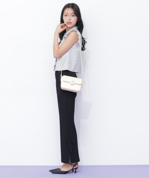 JILL by JILL STUART(ジルバイジルスチュアート)の「Noble J フラップバッグ(ショルダーバッグ・レディース・ブラック/ベージュ系その他/イエロー・FREE)」の22枚目の写真