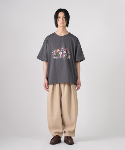 rehacer（レアセル）の「rehacer TEE : Flower Drip TEE / フラワードリップ T-shirt（Tシャツ/カットソー・メンズ・ホワイト/スミクロ・X-LARGE/LARGE/MEDIUM/SMALL）」の3枚目の写真