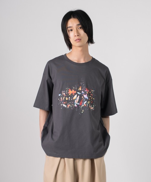 rehacer（レアセル）の「rehacer TEE : Flower Drip TEE / フラワードリップ T-shirt（Tシャツ/カットソー・メンズ・ホワイト/スミクロ・X-LARGE/LARGE/MEDIUM/SMALL）」の9枚目の写真