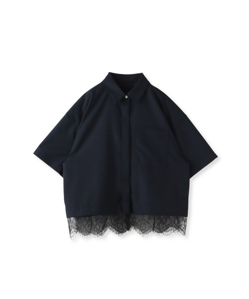 LAUTREAMONT(ロートレアモン)の「エディター東原妙子×LAUTREAMONT/レースシャツ(シャツ/ブラウス・レディース・ネイビー/ライトグレー/ホワイト・9号)」の20枚目の写真