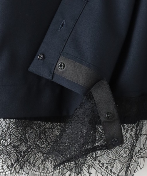 LAUTREAMONT(ロートレアモン)の「エディター東原妙子×LAUTREAMONT/レースシャツ(シャツ/ブラウス・レディース・ネイビー/ライトグレー/ホワイト・9号)」の11枚目の写真