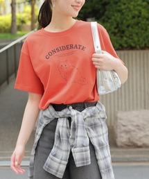 【ハニさら・接触冷感・UVカット】アニマルプリントTシャツ