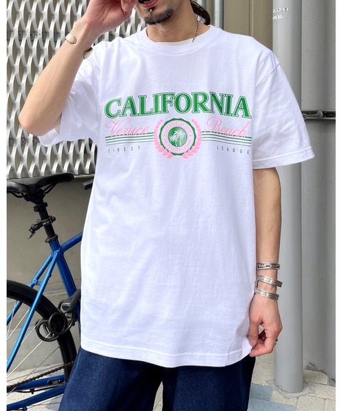 RGY(アールジーワイ)の「【RGY】CALIFORNIA Venice Beach デザインプリントTシャツ(Tシャツ/カットソー・メンズ・オートミール/ネイビー/ホワイト・LARGE/MEDIUM)」の13枚目の写真