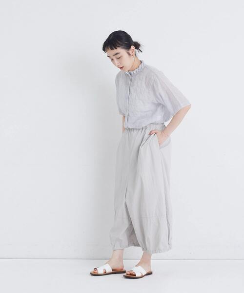 conges payes ADIEU TRISTESSE（コンジェ ペイエ アデュートリステス）の「【6月ベストセラーブランド内4位】【FAVE】ナイロンワイドサルエルパンツ（その他パンツ・レディース・モカ/グレイッシュベージュ/ブラック/パープル・M/L）」の6枚目の写真