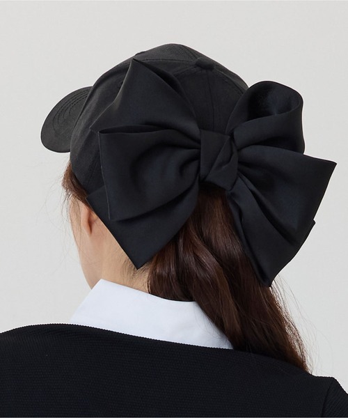 LA VORAGINE(ラ ヴォラジネ)の「バックリボンキャップ(キャップ・レディース・アイボリー/ライトピンク/White/Black・FREE)」の13枚目の写真