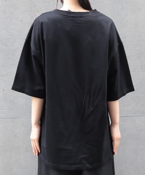 REZEN(リゼン)の「ガシャドクロ半袖Tシャツ(Tシャツ/カットソー・メンズ・ローズ/ブルーパープル・FREE)」の5枚目の写真