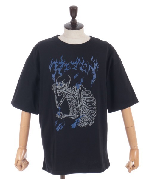 REZEN(リゼン)の「ガシャドクロ半袖Tシャツ(Tシャツ/カットソー・メンズ・ローズ/ブルーパープル・FREE)」の11枚目の写真