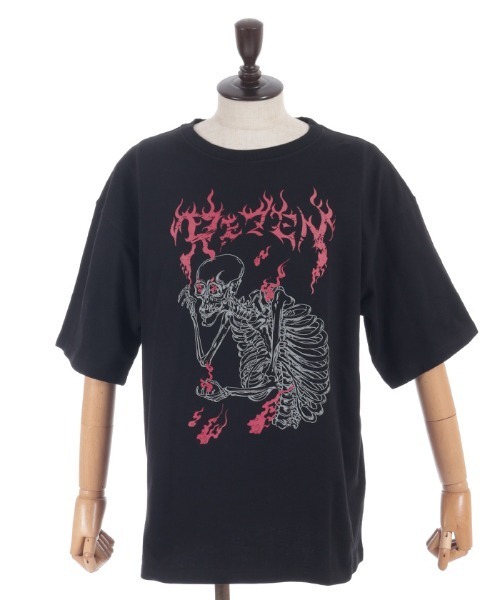 REZEN(リゼン)の「ガシャドクロ半袖Tシャツ(Tシャツ/カットソー・メンズ・ローズ/ブルーパープル・FREE)」の19枚目の写真