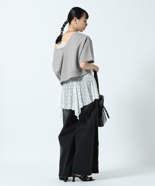 PAGEBOY(ページボーイ)の「【500mlペットボトル収納可能/2WAY】ハトメベルトトートバッグ(ショルダーバッグ・レディース・ブラック/オフホワイト・FREE)」の20枚目の写真