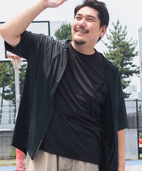Parker полурукав, мужской большой размер Hyateck Stretch Mesh Jacket — B&T CLUB (авиатор‑стиль)