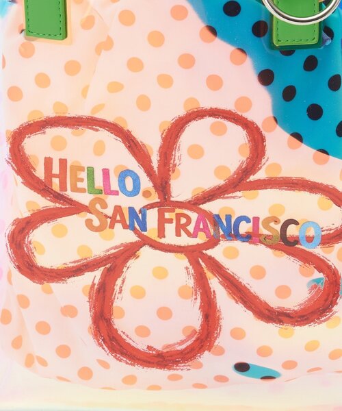 CIAOPANIC TYPY（チャオパニックティピー）の「【HELLO.SANFRANCISCO】ドット巾着付きクリアバッグ（トートバッグ・レディース・グリーン/ブラウン・ONE SIZE）」の20枚目の写真