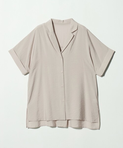 A DAY IN THE LIFE UNITED ARROWS(アデイインザライフユナイテッドアローズ)の「ドルマン オープンカラーシャツ <A DAY IN THE LIFE>(シャツ/ブラウス・レディース・オリーブ/ナチュラル/ネイビー・FREE)」の14枚目の写真