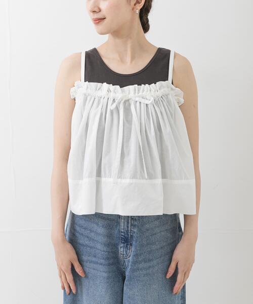 URBAN RESEARCH(アーバンリサーチ)の「Picchi Nia CLOUD WHITE(キャミソール・レディース・ホワイト・FREE)」の4枚目の写真