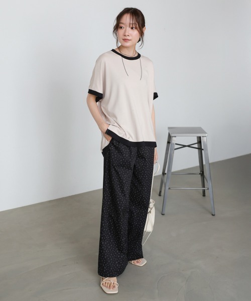 Bab(バブ)の「【選べるサイズ展開】小花柄パンツ(その他パンツ・レディース・ライトグレー/ブラック・M/S)」の21枚目の写真