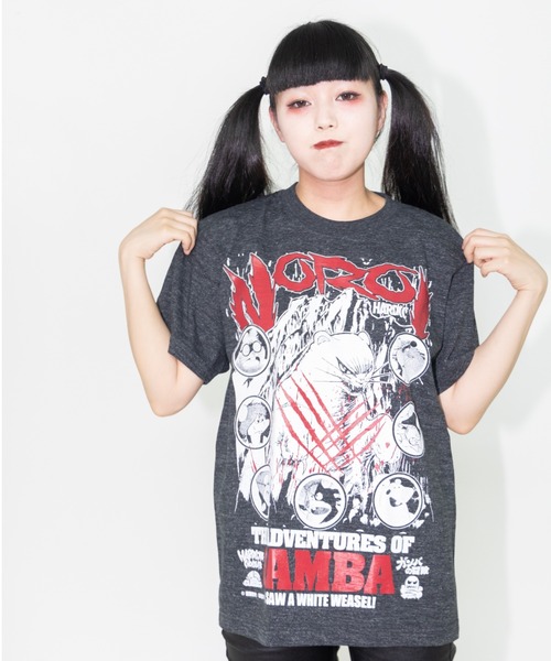 ハードコアチョコレート(ハードコアチョコレート)の「ガンバの冒険(ノロイヘザーブラック)-復刻版-(Tシャツ/カットソー・メンズ・ブラック×グレー・XX-LARGE/X-LARGE/LARGE)」の7枚目の写真