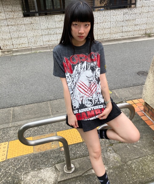 ハードコアチョコレート(ハードコアチョコレート)の「ガンバの冒険(ノロイヘザーブラック)-復刻版-(Tシャツ/カットソー・メンズ・ブラック×グレー・XX-LARGE/X-LARGE/LARGE)」の5枚目の写真