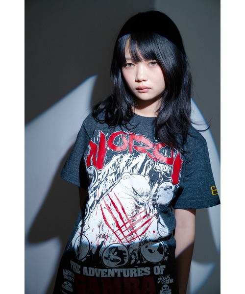 ハードコアチョコレート(ハードコアチョコレート)の「ガンバの冒険(ノロイヘザーブラック)-復刻版-(Tシャツ/カットソー・メンズ・ブラック×グレー・XX-LARGE/X-LARGE/LARGE)」の14枚目の写真