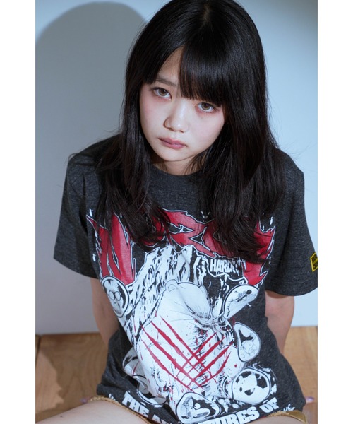 ハードコアチョコレート(ハードコアチョコレート)の「ガンバの冒険(ノロイヘザーブラック)-復刻版-(Tシャツ/カットソー・メンズ・ブラック×グレー・XX-LARGE/X-LARGE/LARGE)」の11枚目の写真