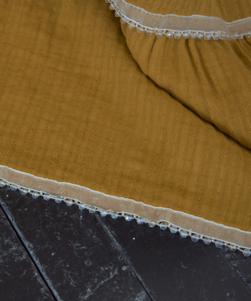 Gradient Lace Tiered Skirt_Yellow(OB6SK11)